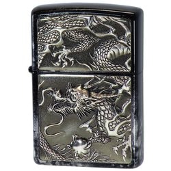 RIZE METAL 銀龍 亀甲 銀 ライター