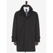 2410M184-L [AOKI コート LES MUES 楽動ベーシックレイヤードコート カラー 黒 サイズ L]