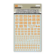 DZN-ORE DZナンバーデカール オレンジ 1枚入 [デカール]