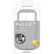 LPIS20PLCLGY [iPhone 12 mini 用 「PALLET CLEAR Flat」 耐衝撃ハイブリッドケース ライトグレー]