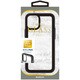 LPIS20SGRBK [iPhone 12 mini 用 「SHELL GLASS Round」 背面3Dガラスシェルケース ブラック]