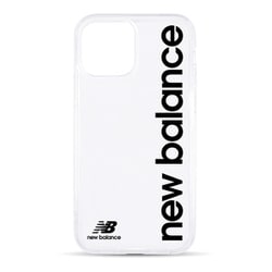 74577-2 [iPhone 12 mini 用 TPUクリアケース New Balance 縦ロゴ/ブラック]