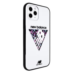 74579-1 [iPhone 12 mini 用 クリアケース New Balance トライアングル/フラワー柄]