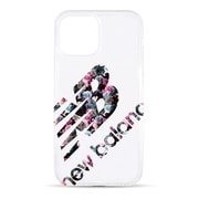 74585-1 [iPhone 12/iPhone 12 Pro 用 TPUクリアケース New Balance ビッグロゴ/フラワー柄]
