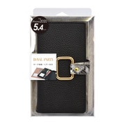 74613-1 [iPhone 12 mini 用 手帳ケース ROYAL PARTY パイソン/BLACK]