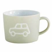 子供用 コップ プチママン キッズ陶器マグカップ カー 食洗機対応 SFPY1407