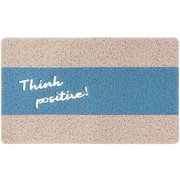 玄関マット 屋内屋外両用 ふかふかテラスマット Think Positive！ Sサイズ 45×75cm CWLN2961