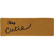 CWLN2910 [玄関マット 屋内屋外両用 ふかふかテラスマット Hey Cutie ハーフサイズ 24×75cm]