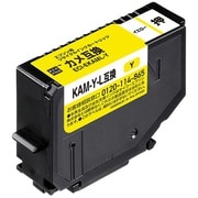 互換リサイクルインクカートリッジ エプソン カメ KAM-Y-L イエロー(染料) ECI-EKAML-Y