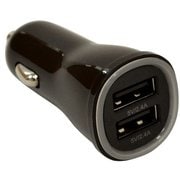 DC充電器 USB-A×2ポート 2.4A ブラック RDC2A2A01BK