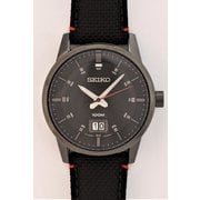 セイコー クォーツ メンズ BK ナイロンバンド IP 100M D 42mm SUR271P1
