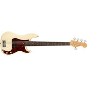 American Professional II Precision Bass V Rosewood Fingerboard Olympic White