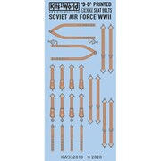 KW332013 WW.II ソビエト軍戦闘機シートベルトセット 3Dデカール [1/32スケール エアクラフト用デカール]