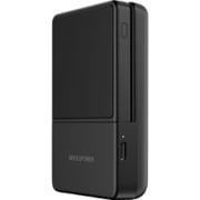 Qi対応 ワイヤレス充電器+TYPE-Cコネクタ 6000mAh BRICKSPOWER(ブリックスパワー)第2世代 BLACK LIB-BP6000BL