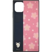 KMY-35E [iPhone 11/iPhone XR 用 スクエアガラスケース 鬼滅の刃 真菰]