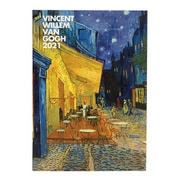 2021年 ダイアリー 12月始まり マンスリー B6サイズ ノート GOGH/ゴッホ ナイトカフェ(夜のカフェテラス) DME-G1-03