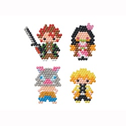 鬼滅の刃　アクアビーズ　キャラクターセット　4個 炭治郎や禰豆子、善逸など12人のキャラが作れる！ アクアビーズ