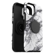 iPhone 12/iPhone 12 Pro 用 ケース OB-Otter + Pop Symmetry Graphics WHITE MARBLE 77-65438