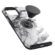 iPhone 12 Pro Max 用 ケース OB-Otter + Pop Symmetry Graphics WHITE MARBLE 77-65486