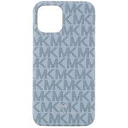 MKSIPBAWPIP2054 [iPhone 12 mini 用 ケース MICHAEL KORS - SLIM WRAP SIGNATURE Pale Blue Admiral]
