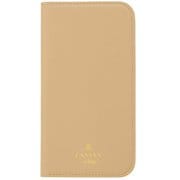 LBCLBIGFLIP2054 [iPhone 12 mini 用 ケース LANVIN en Bleu - FOLIO CASE CLASSIC Beige]