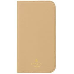LBCLBIGFLIP2061 [iPhone 12/iPhone 12 Pro 用 ケース LANVIN en Bleu - FOLIO CASE CLASSIC Beige]