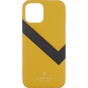 LCSWYLWWPIP2054 [iPhone 12 mini 用 ケース LANVIN COLLECTION - SLIM WRAP SAFFIANO Yellow]