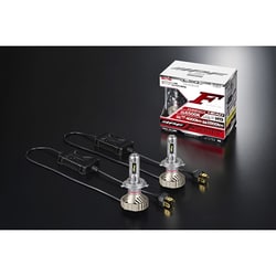F191HLB [ヘッドライト用LEDバルブ（ドライバーユニット別体タイプ） 6500K 12V/24V 25W/21W Hi4000lm/Lo2800lm H19 車検対応 2個入り]