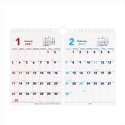 203413-01 [2021年版 ベーシック A42ヶ月カレンダー ホワイト]
