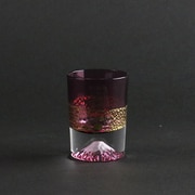 TG20-016-1GP [金の富士山グラス 金箔富士 冷酒杯 金赤]