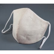 麻マスク 銅イオン入 オフホワイト