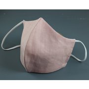 麻マスク 銅イオン入 ピンク