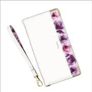 BL-IP1267-1WH [iPhone 12 Pro Max 用 Elegante（エレガンテ） フラワー 手帳型ケース ホワイト]