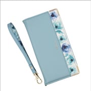 BL-IP1267-5CB [iPhone 12 Pro Max 用 Elegante（エレガンテ） フラワー 手帳型ケース クラウディブルー]