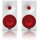 ブックシェルフスピーカー ペア Helium410 White with Traffic Red grids