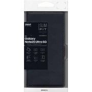 Galaxy Note20 Ultra 5G 用 薄型手帳ケース サイドマグネット BK×DBR 5905GN20UBO