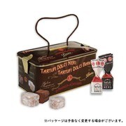 Leone ダーク&ホワイト トリュフチョコ ブラック缶
