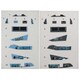QNTD72004 Su-57 内装3Dデカール プル―/グレー2種入り ズべズダ用 [1/72スケール エアクラフト用デカール]