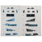 QNTD72004 Su-57 内装3Dデカール プル―/グレー2種入り ズべズダ用 [1/72スケール エアクラフト用デカール]