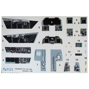 QNTD48040 F/A-18C 後期型 内装3Dデカール キネティック用 [1/48スケール エアクラフト用デカール]