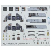 QNTD48061 M346 マスター 内装3Dデカール キネティック用 [1/48スケール エアクラフト用デカール]