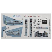 QNTD48067 Su-25 内装3Dデカール KP用 [1/48スケール エアクラフト用デカール]