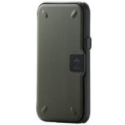 PM-A20ANEST2KH [iPhone 12 mini 用 ハイブリッドケース/NESTOUT/Lid/オリーブ]