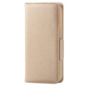 PM-A20APLFJM1GD [iPhone 12 mini 用 レザーケース/手帳型/Enchante'e/磁石付き/ゴールド]