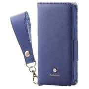 PM-A20APLFJM3NV [iPhone 12 mini 用 レザーケース/手帳型/Enchante'e/磁石付き/タッセル付き/ネイビー]