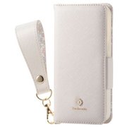 PM-A20APLFJM3WH [iPhone 12 mini 用 レザーケース/手帳型/Enchante'e/磁石付き/タッセル付き/ホワイト]