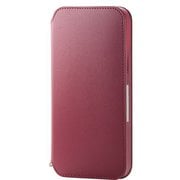 PM-A20CPLFY2RD [iPhone 12 Pro Max 用 レザーケース/手帳型/NEUTZ/磁石付き/レッド]