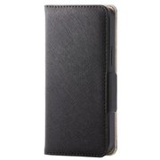 PM-A20APLFJM1BK [iPhone 12 mini 用 レザーケース/手帳型/Enchante'e/磁石付き/ブラック]