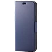 PM-A20CPLFUNV [iPhone 12 Pro Max 用 レザーケース/手帳型/UltraSlim/薄型/磁石付き/ネイビー]