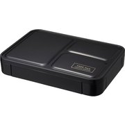 薄型弁当箱 フードマン 600 ブラック&レザーケース